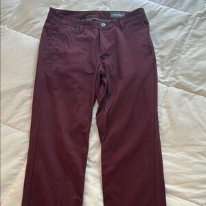 Bonobos Men's Pants in Burgundy